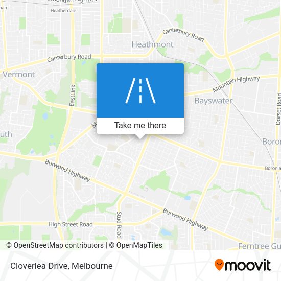 Cloverlea Drive map