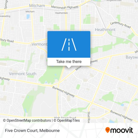 Five Crown Court map