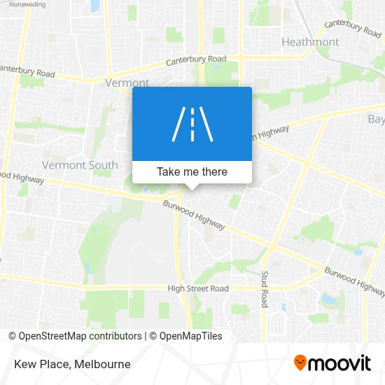 Mapa Kew Place
