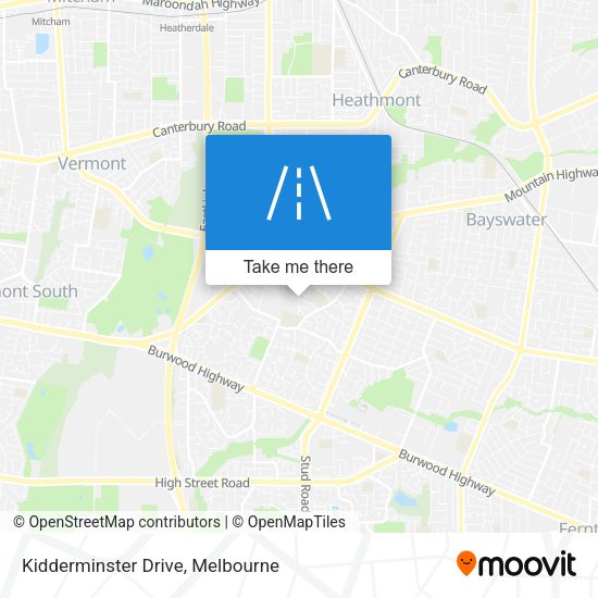 Kidderminster Drive map