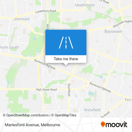 Marlesford Avenue map