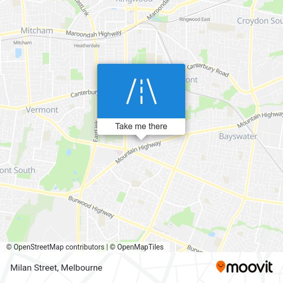 Milan Street map