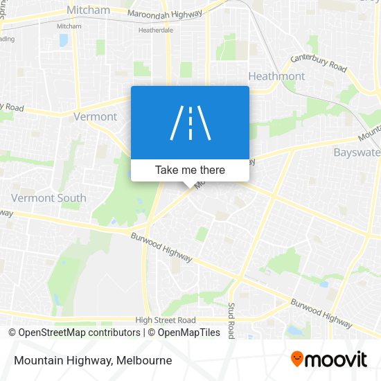 Mountain Highway map