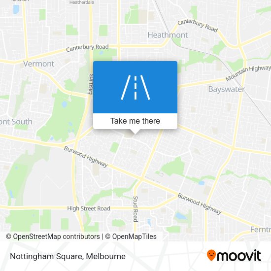 Nottingham Square map