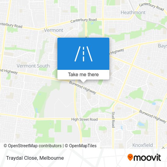 Traydal Close map