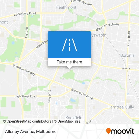 Allenby Avenue map