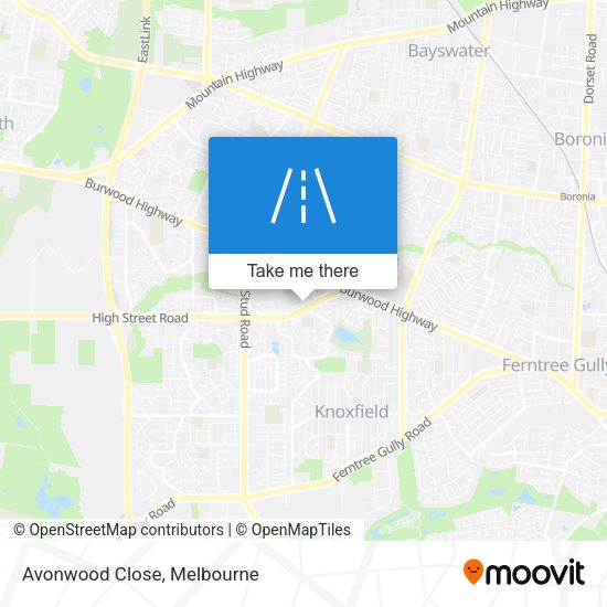Avonwood Close map