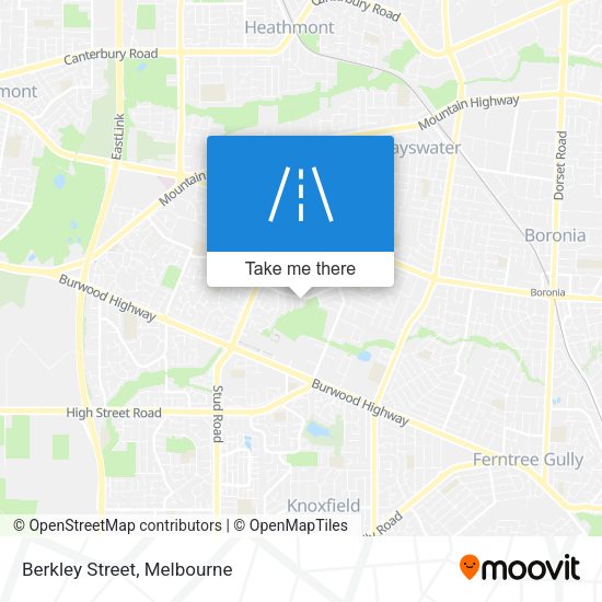 Berkley Street map