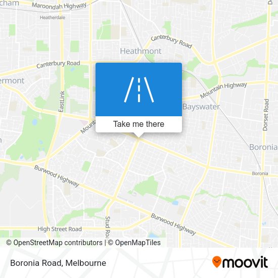 Boronia Road map