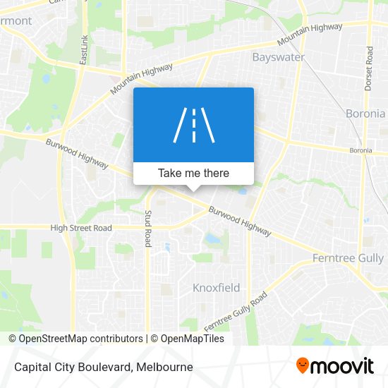 Capital City Boulevard map