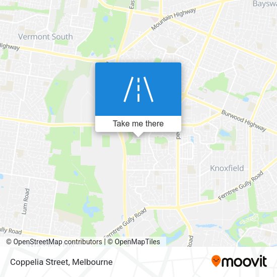 Coppelia Street map