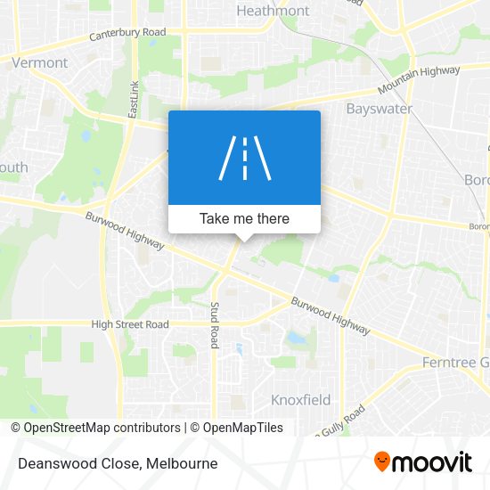 Deanswood Close map