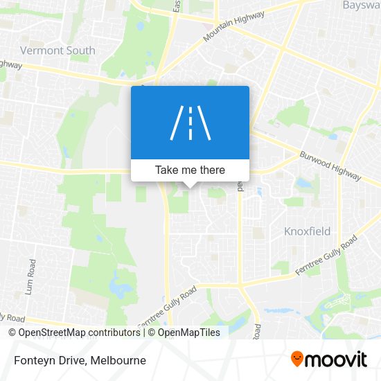 Fonteyn Drive map