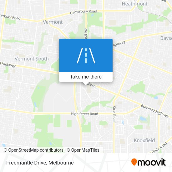 Freemantle Drive map