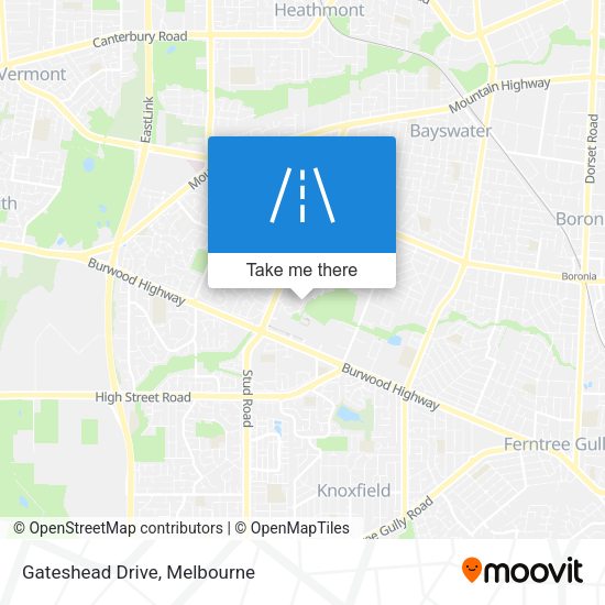 Gateshead Drive map