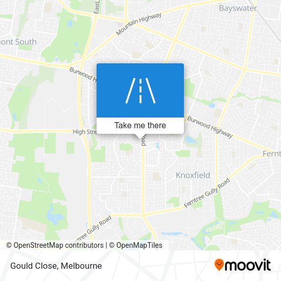 Gould Close map