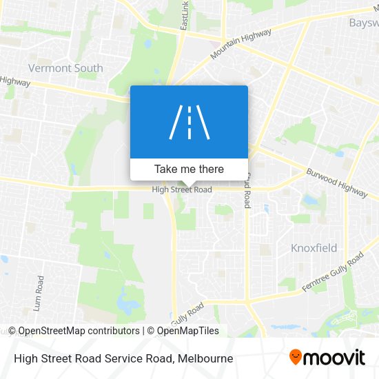 High Street Road Service Road map