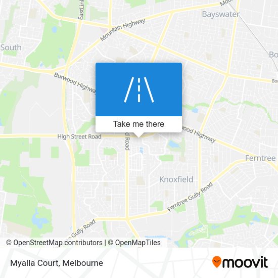 Myalla Court map