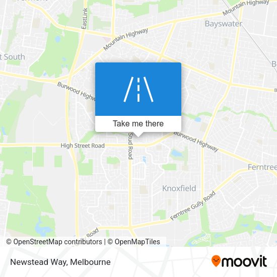 Newstead Way map