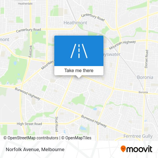 Norfolk Avenue map