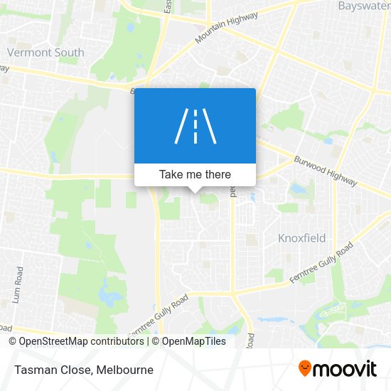 Tasman Close map