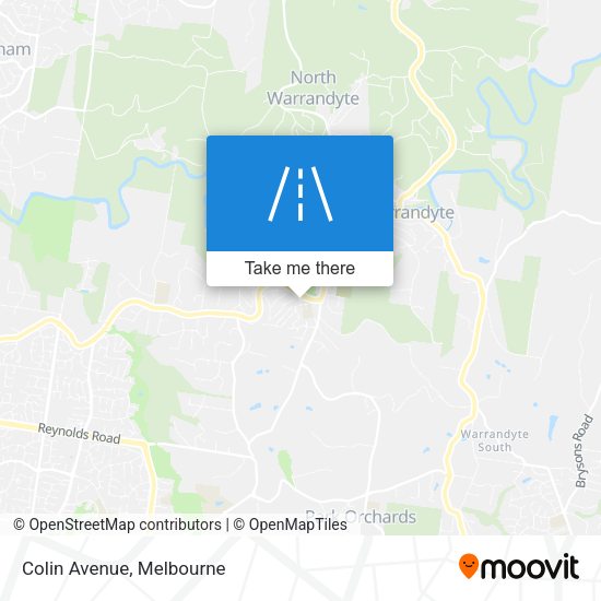 Colin Avenue map