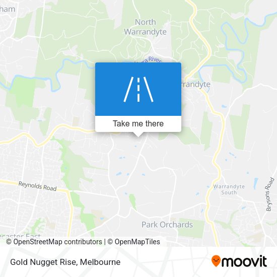 Gold Nugget Rise map