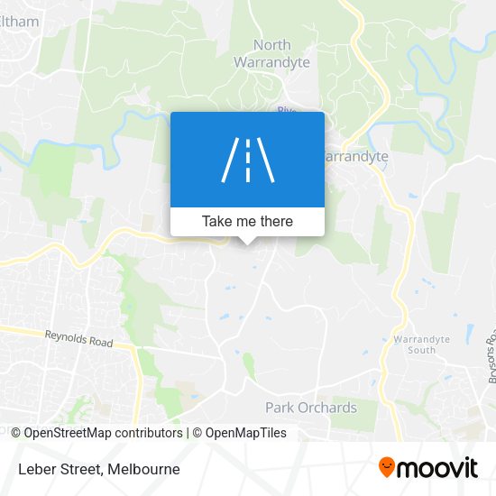 Leber Street map