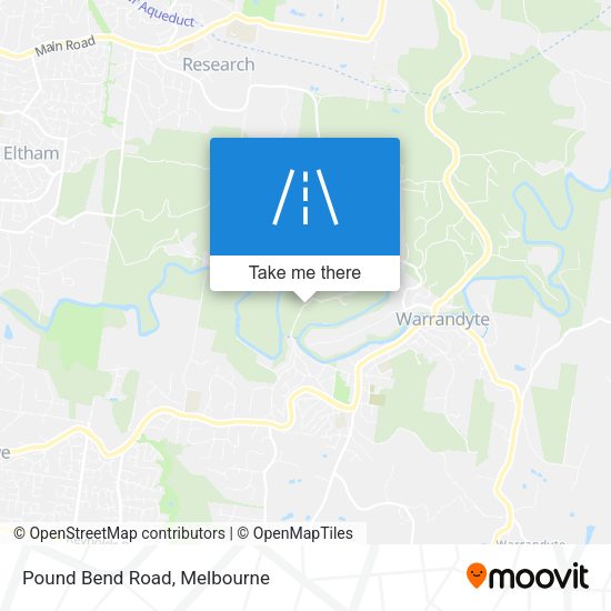 Pound Bend Road map