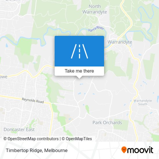 Timbertop Ridge map