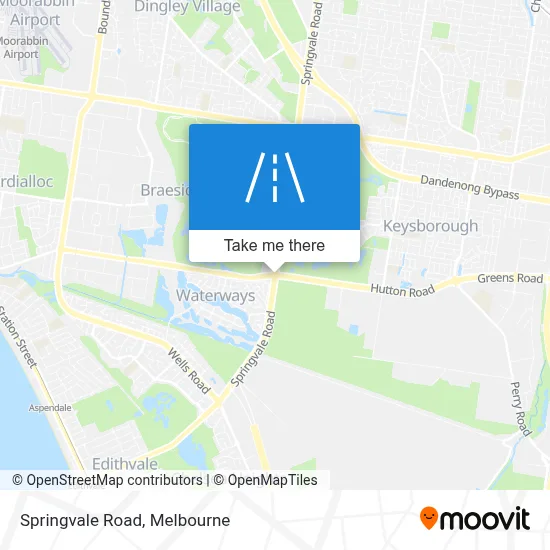 Mapa Springvale Road