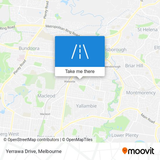 Yerrawa Drive map