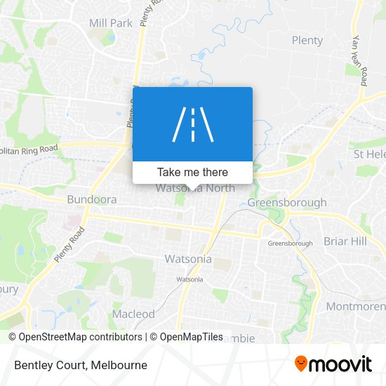Bentley Court map