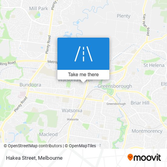 Hakea Street map