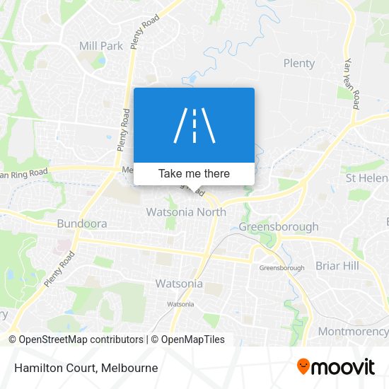 Hamilton Court map