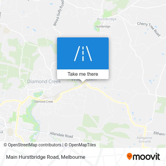 Main Hurstbridge Road map