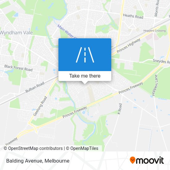 Balding Avenue map