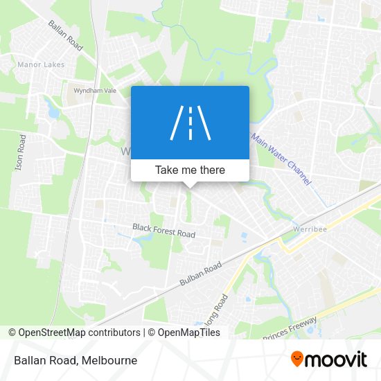 Ballan Road map