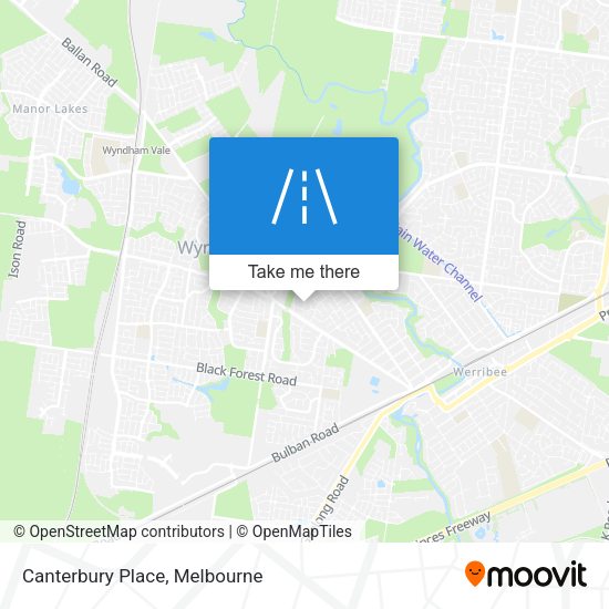 Canterbury Place map