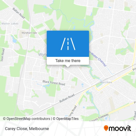 Carey Close map