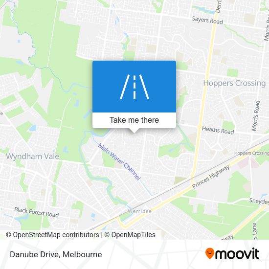 Danube Drive map
