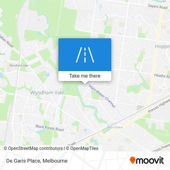 De Garis Place map