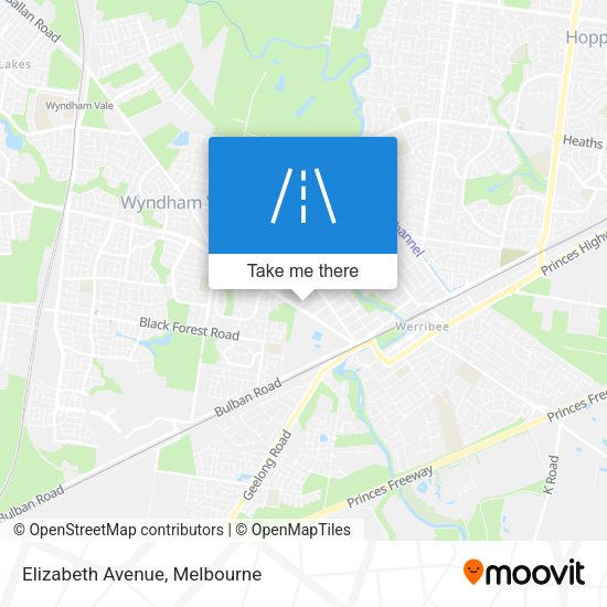 Elizabeth Avenue map