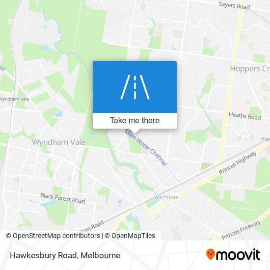 Hawkesbury Road map