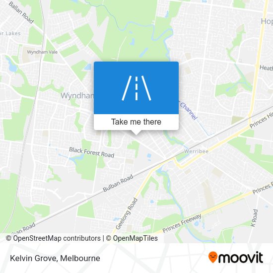 Kelvin Grove map