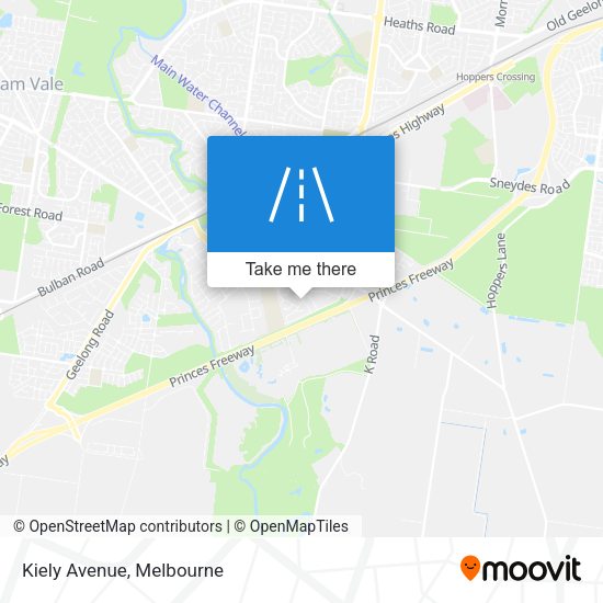 Kiely Avenue map