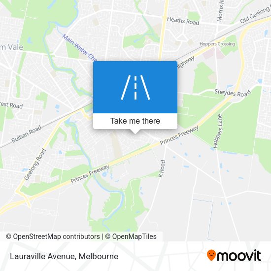 Lauraville Avenue map