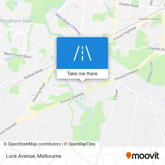 Lock Avenue map