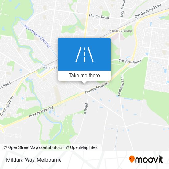 Mildura Way map