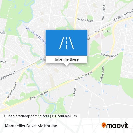 Montpellier Drive map